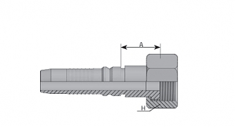 ORFS 1.3/16"-12/0-12 int DN20