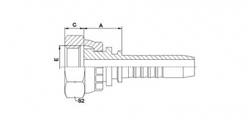 BSP 5/8"-14/0-10 DN16 (FLAT)