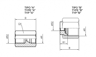 Адаптер внутренняя JIC 3/4"-внутренняя BSP1/4"