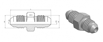 Male JIC 3/4"-3/4"