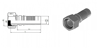BSP 1.1/2"-11/0-24 int DN38